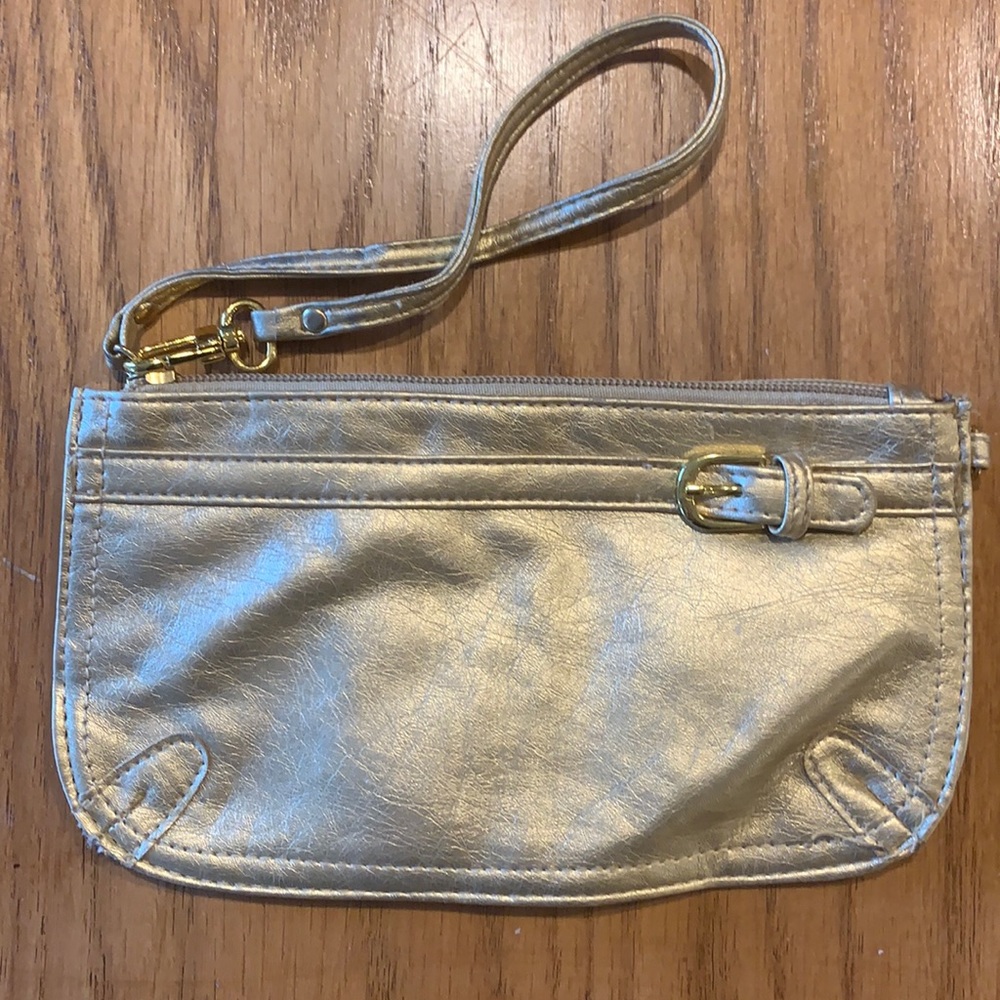 Gold Neumann Marcus Wristlet